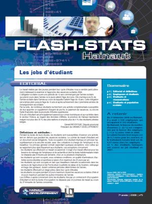 Flash-stats-Hainaut 2009/05 - Les jobs d'étudiant en Hainaut