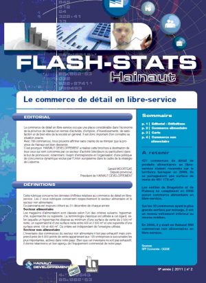 Flash-stats-Hainaut 2011/02  -  Le commerce de détail en libre-service