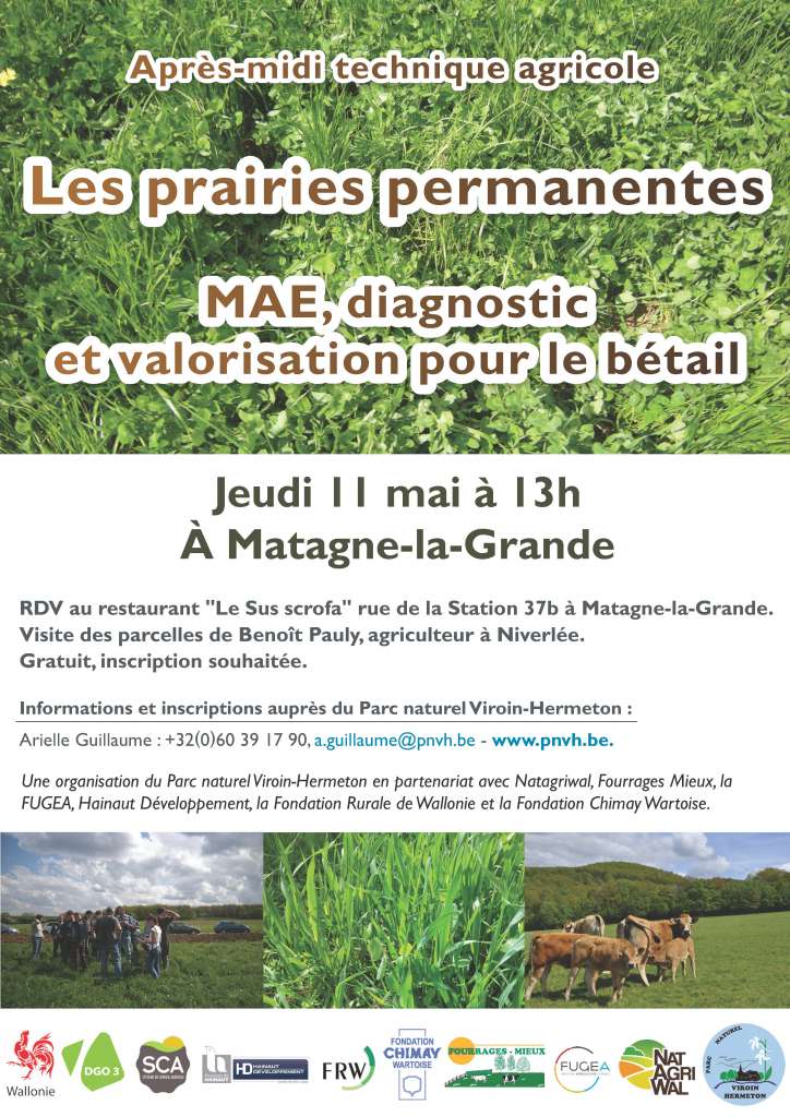 LES PRAIRIES PERMANENTES – Après-midi technique le 11 mai 13h00 à Matagne-la-Grande