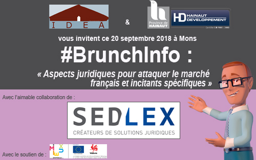 #BrunchInfo: aspects juridiques pour attaquer le marché français et les incitants spécifiques