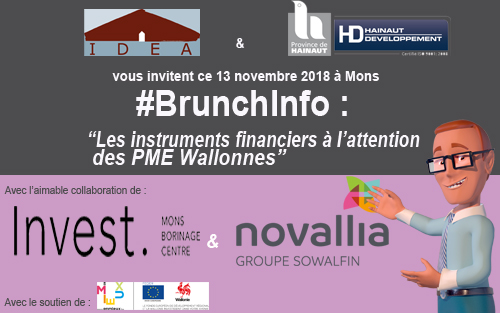 #BRUNCHINFO: les instruments financiers à l’attention des PME wallonnes