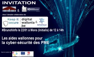#BRUNCHINFO: Les aides wallonnes pour la cyber-sécurité des PME.
