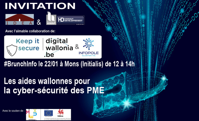 #BRUNCHINFO - Les aides wallonnes pour la cyber-sécurité des PME