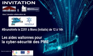 #BRUNCHINFO: Les aides wallonnes pour la cyber-sécurité des PME.