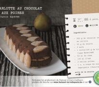 Charlotte au chocolat et aux poires