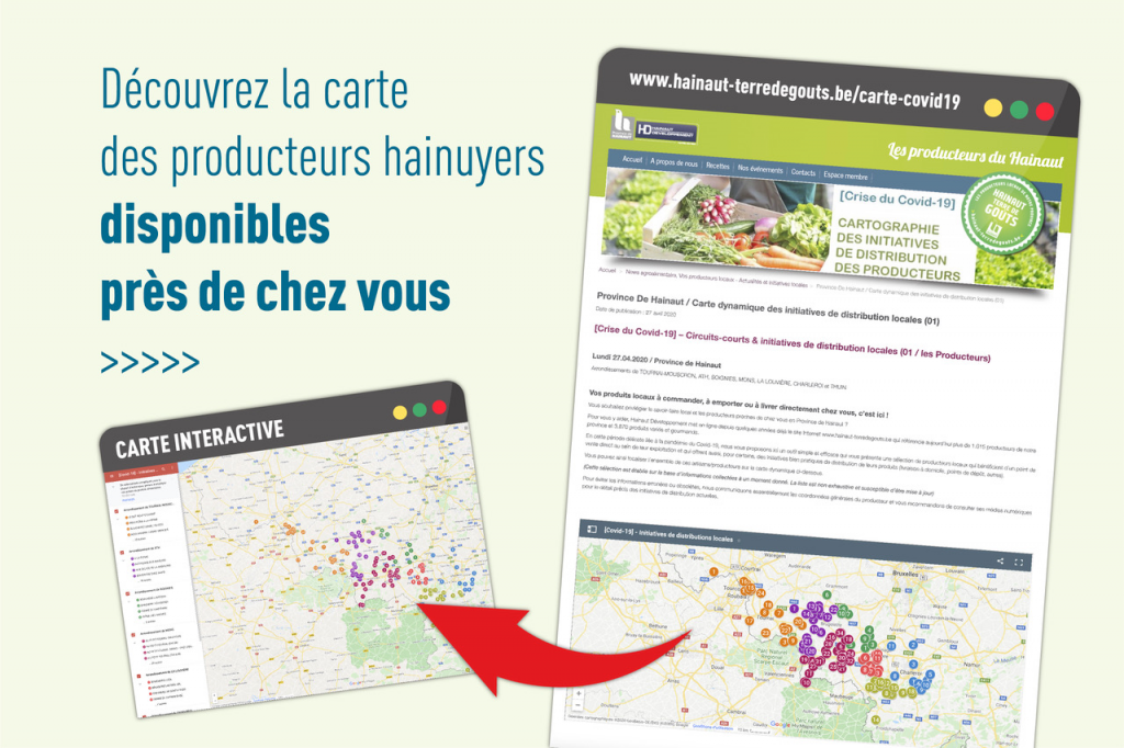 Carte des producteurs hainuyers