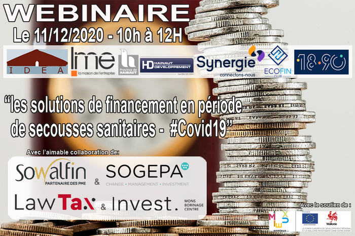 Webinaire: "Les solutions de financement en période de secousses sanitaires - #Covid-19"