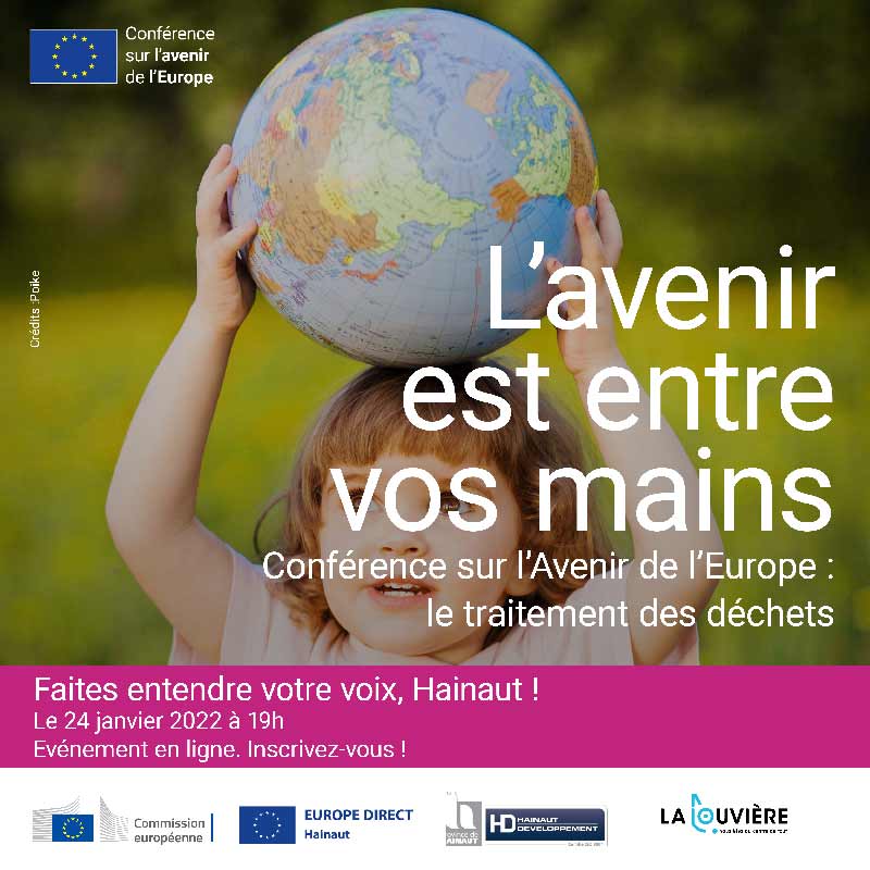 Conférence sur l'avenir de l'Europe: "Le traitement des déchets" - Soirée débat EN LIGNE