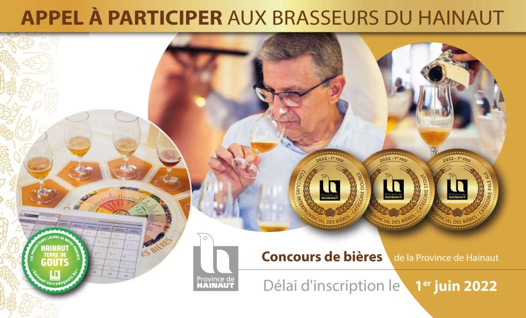 2ème édition du Concours de bières de la Province de Hainaut 2022