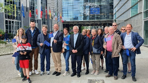 visite de citoyens à Bruxelles dans le cadre de la journée portes ouvertes des Institutions européennes