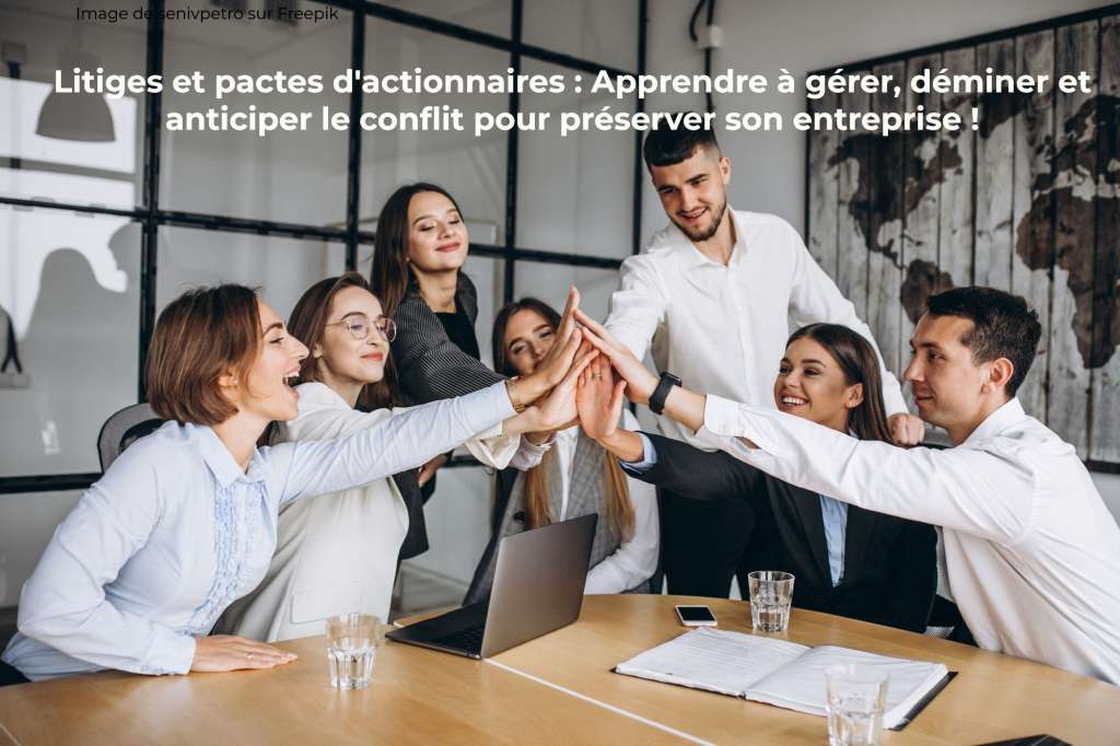 Litiges et pactes d'actionnaires : Apprendre à gérer, déminer et anticiper