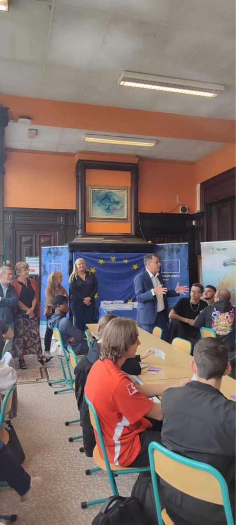 Benoît LUTGEN était présent au Lycée provincial des Sciences et des Technologies