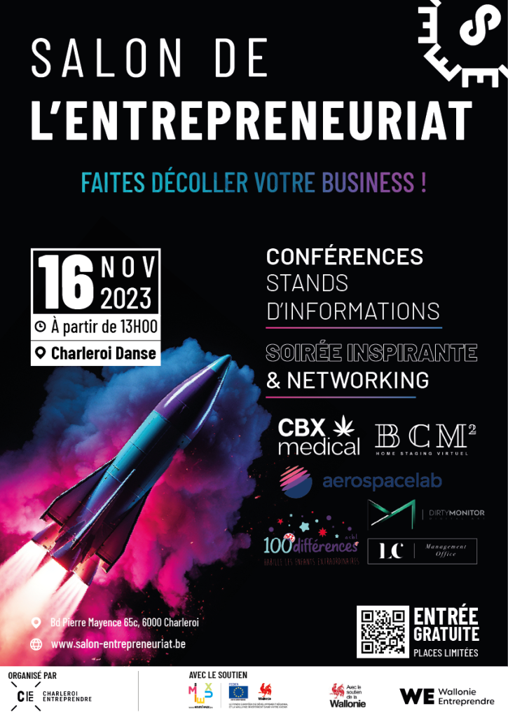 Venez nous rejoindre au grand rendez-vous des entrepreneurs à Charleroi le 16 novembre !