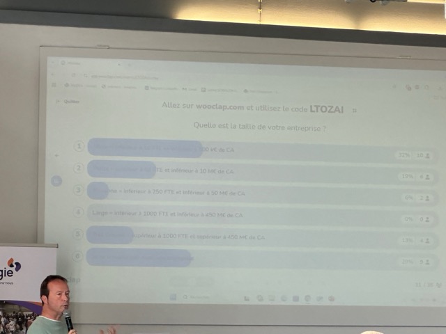 Benoit Autem, de la société D-Tek, nous a fait l'honneur de son témoignage inspirant sur les ESG.