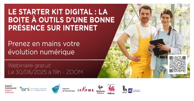 Webinaire « Le starter kit digital : la boite à outils d'une bonne présence sur Internet »
