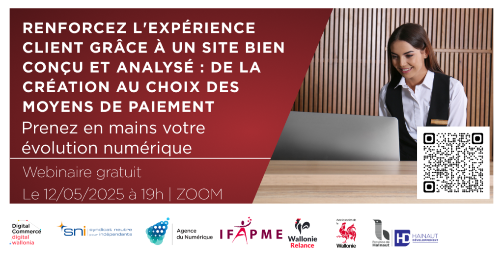 Webinaire "Renforcez l'expérience client grâce à un site bien conçu et analysé: de la création au choix des moyens de paiement"