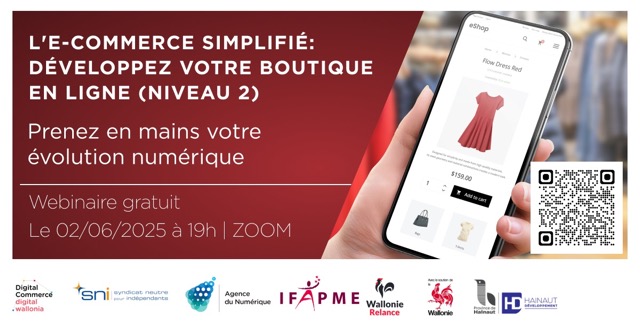 Webinaire « L'e-commerce simplifié : créez votre boutique en ligne (niveau 2)