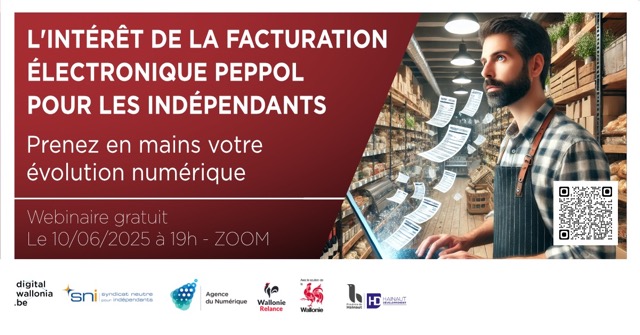 Webinaire « L’intérêt de la facturation électronique PEPPOL pour les indépendants »