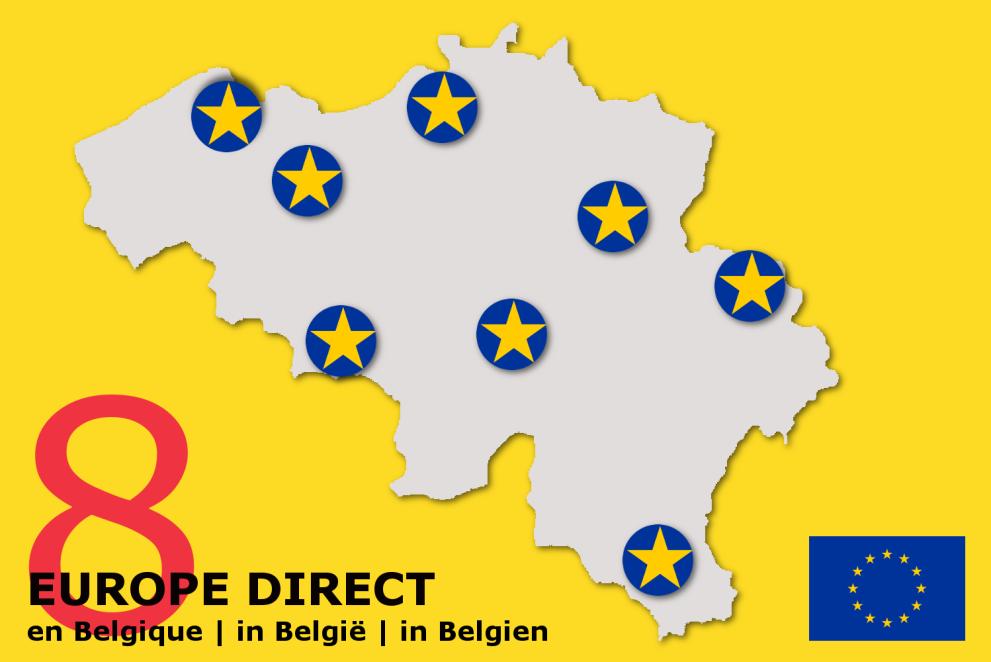 image carte des ED belges 8 EUROPE DIRECT en Belgique