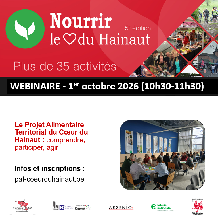Le Projet Alimentaire Territorial du Cœur du Hainaut: comprendre, participer, agir